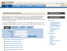 Tablet Screenshot of go2boardingschool.com